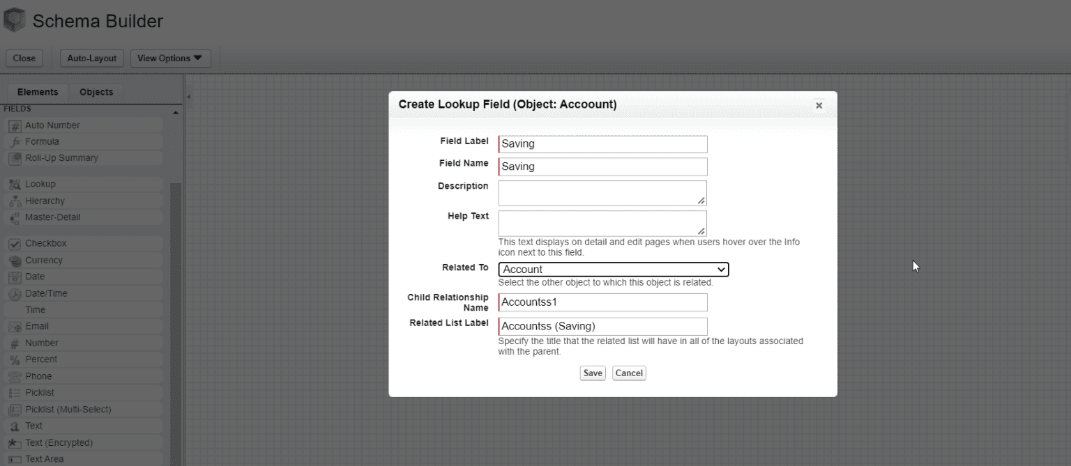 Schema Builder in Salesforce - SalesForce FAQs