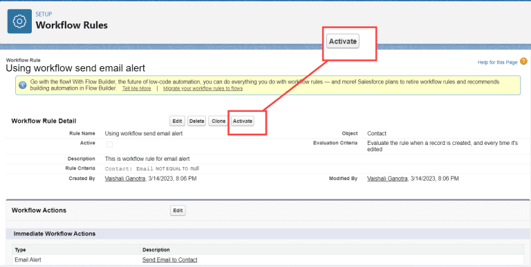 How To Send Email Alerts Using Workflow Rule In Salesforce SalesForce FAQs