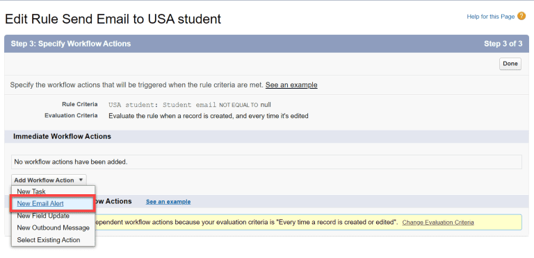 How To Send Email Alerts Using Workflow Rule In Salesforce SalesForce FAQs