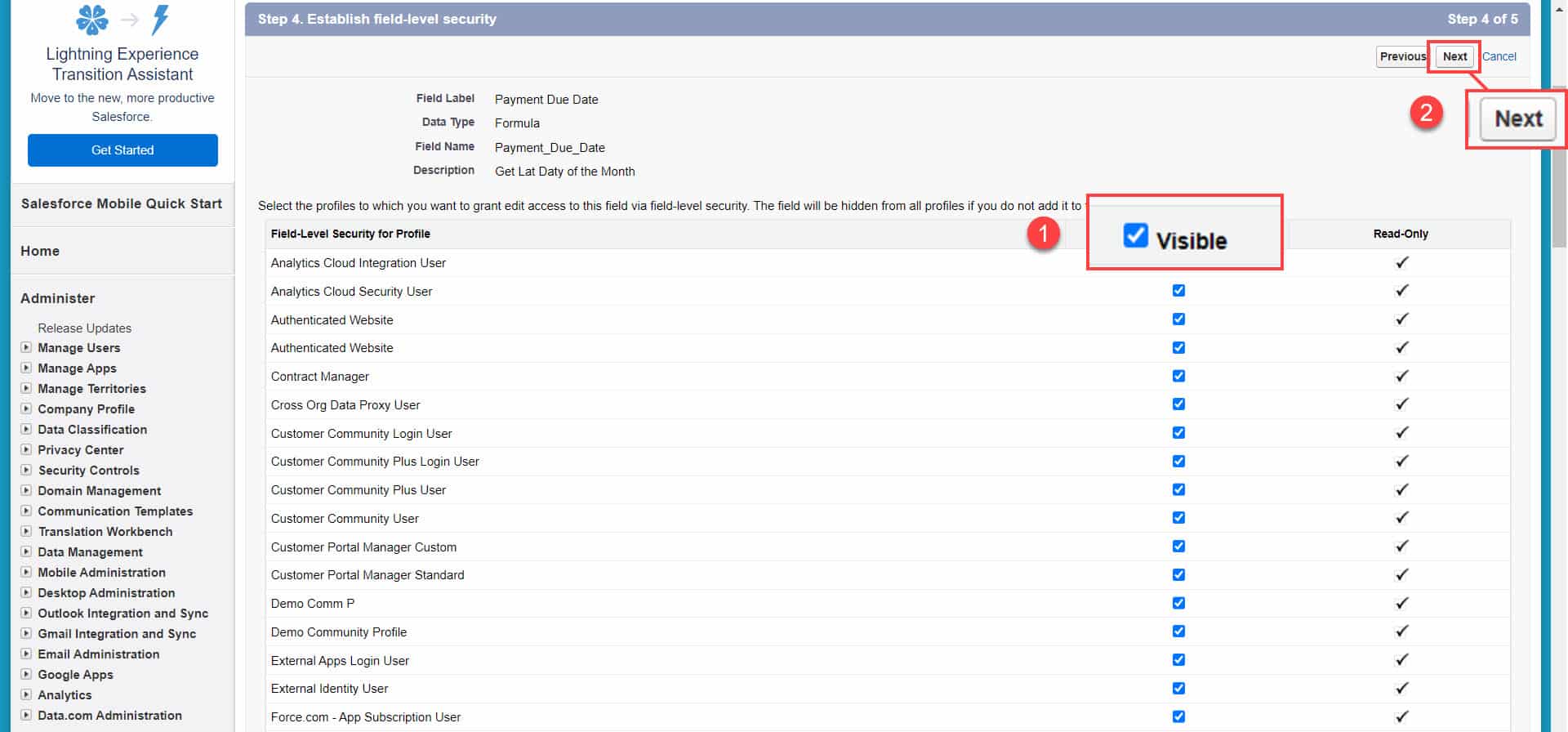 Salesforce Formula to Get Last Day of The Month