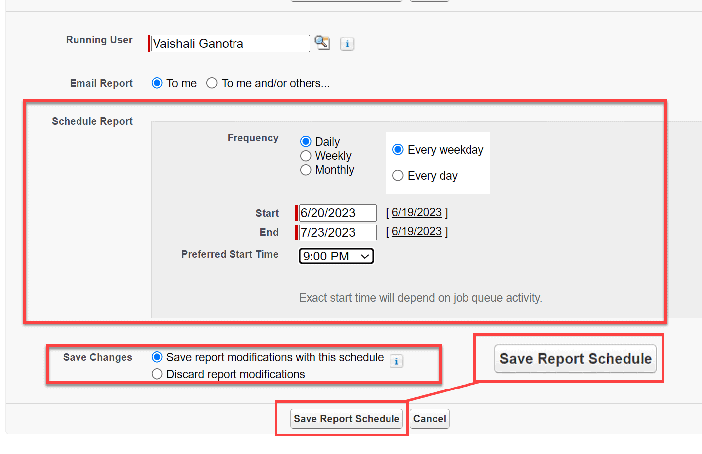 How To Schedule A Report In Salesforce SalesForce FAQs