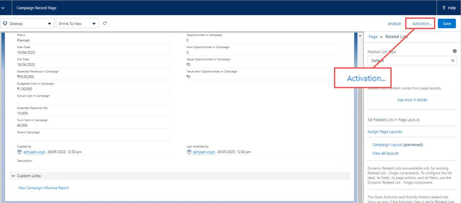 How to Activate a Record Page in Salesforce Lightning - SalesForce FAQs