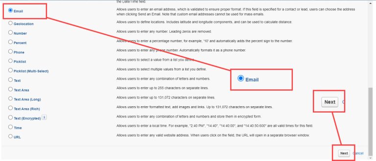 Salesforce Email Field - SalesForce FAQs