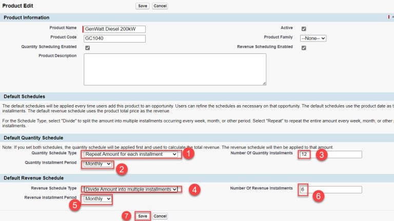 How to Setup Products Schedule in Salesforce - SalesForce FAQs