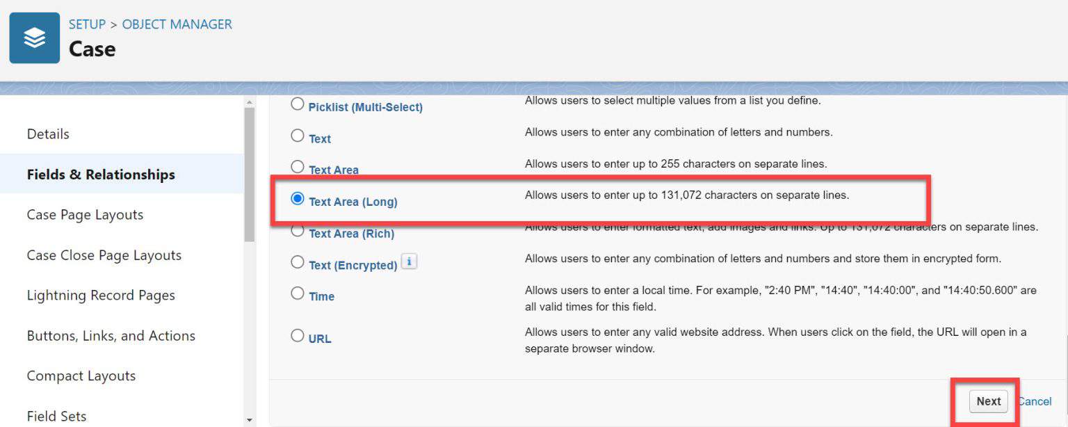 How to Set Visible Lines for Text Area Long Field in Salesforce ...