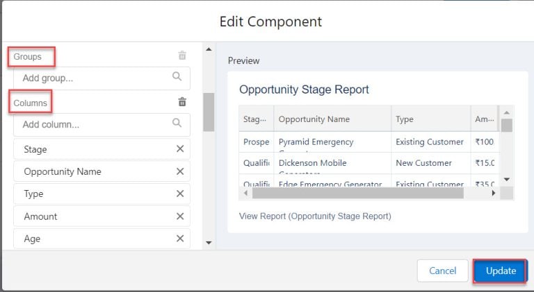 Lightning Table Dashboard Component in Salesforce - SalesForce FAQs