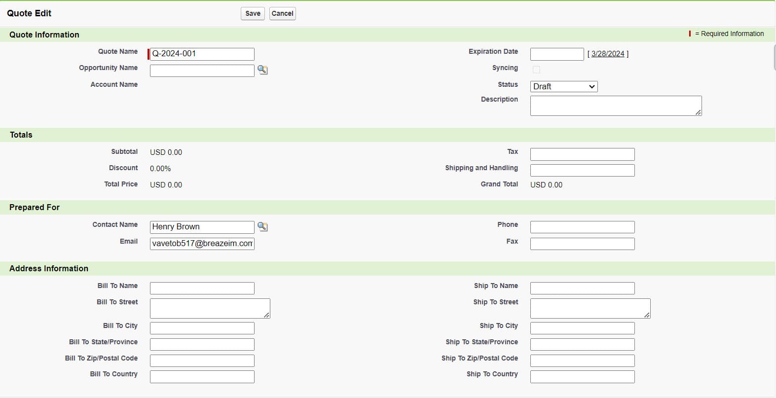 Salesforce Quote | How to Create a Quote in Salesforce - SalesForce FAQs