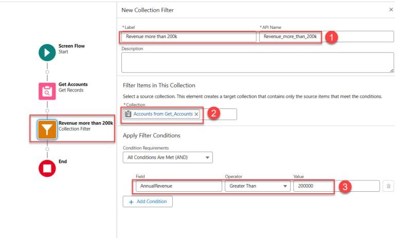 How to Use Collection Filter in Salesforce Flow - SalesForce FAQs