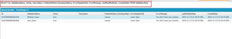 How to Query Validation Rule in Salesforce? - SalesForce FAQs