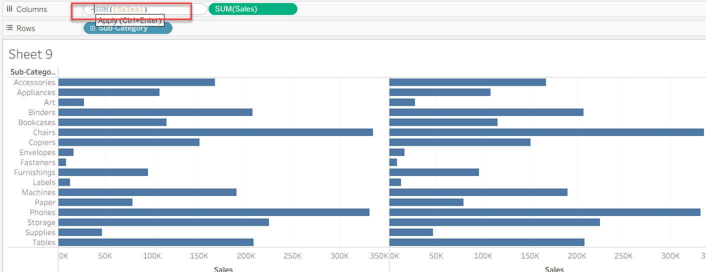 Tableau Funnel Chart
