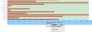 How to Create 100% Stacked Bar Chart in Tableau