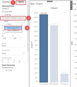 Apply Dynamic Zone Visibility in Tableau