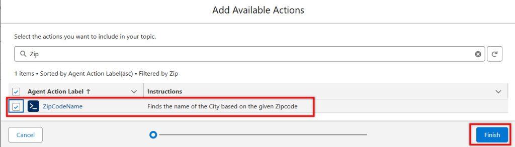 Add Action to Agentforce Agent in Salesforce
