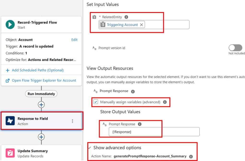 Agentforce Invoke Prompt Template via Flow