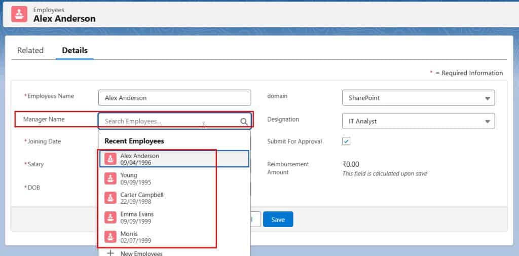 How to Create a Self Relationship in Salesforce Object