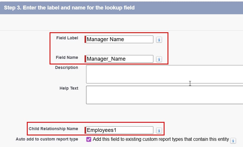 Self Relationship in Salesforce