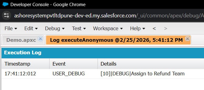 Check Keyword in Case Subject using Contains Method in Apex Class