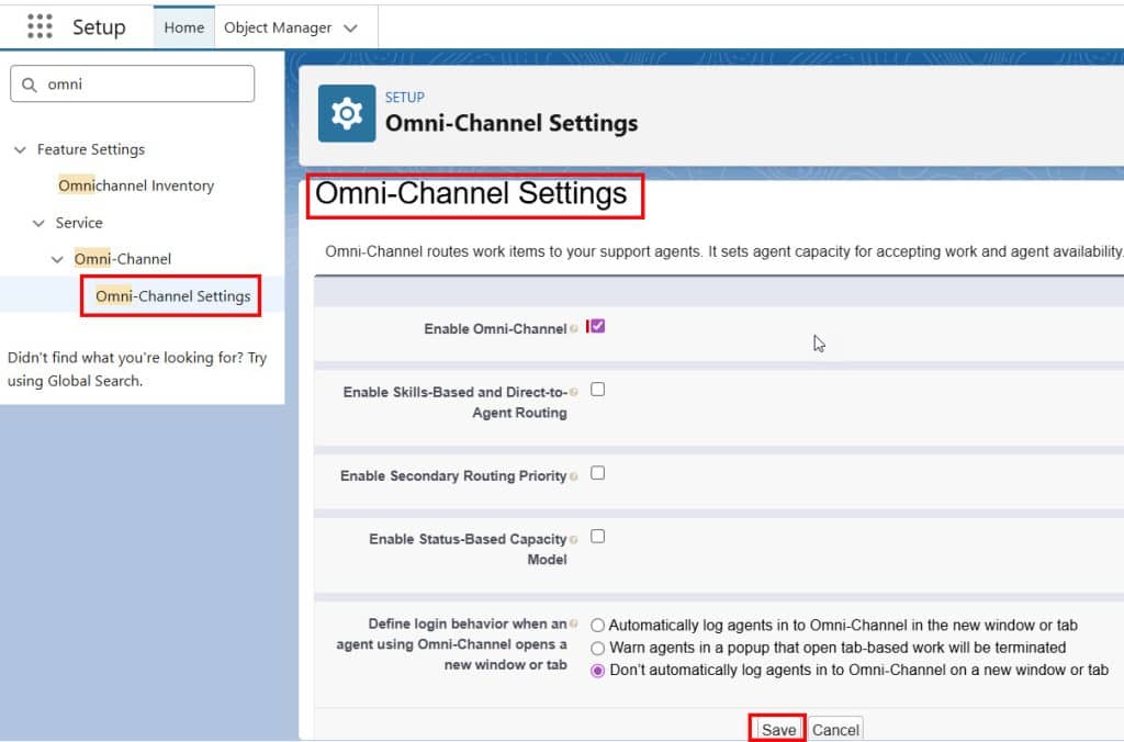 Omni channel Routing in Salesforce