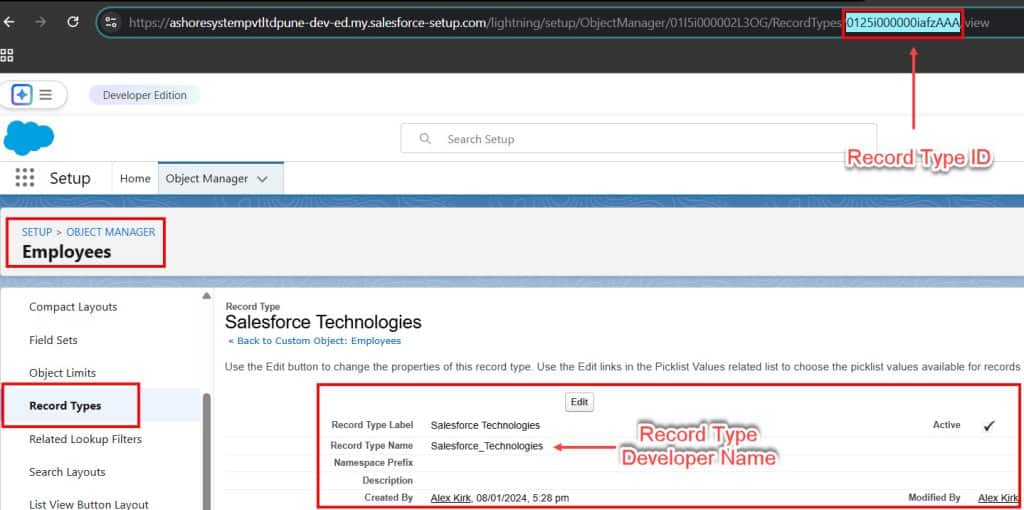 Record Type ID in Salesforce Apex