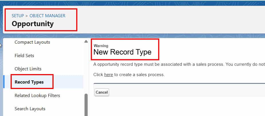 Salesforce Opportunity Object