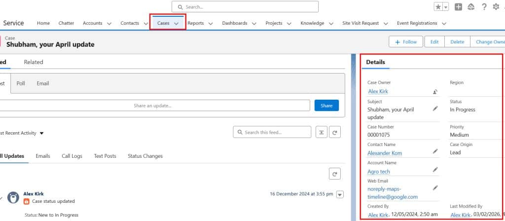 Salesforce Service Cloud Features