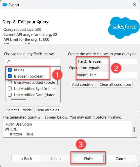 mass freeze users salesforce
