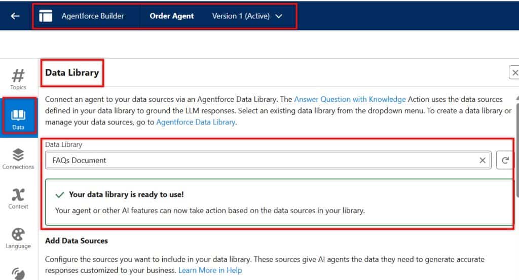 Agentforce Data Library Needed in Salesforce