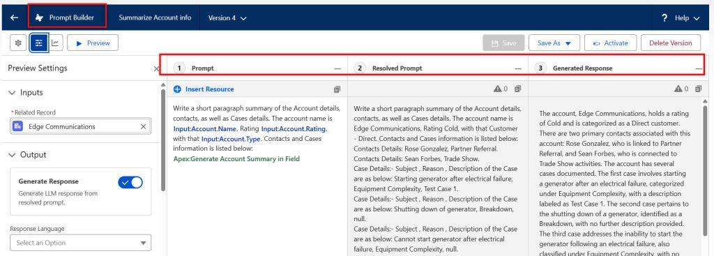 Prompt Templates in Salesforce Agentforce