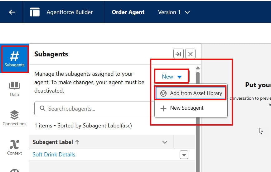Add General CRM Topic to AI Agent in Agentforce