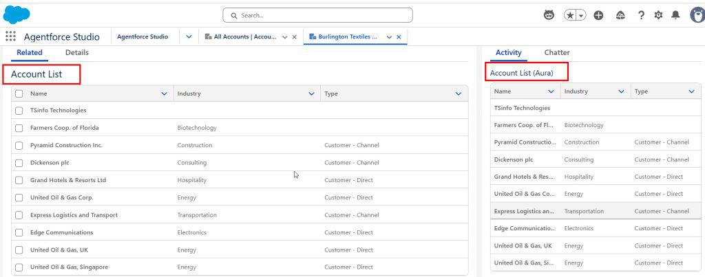 Structure of LWC vs Aura Components in Salesforce