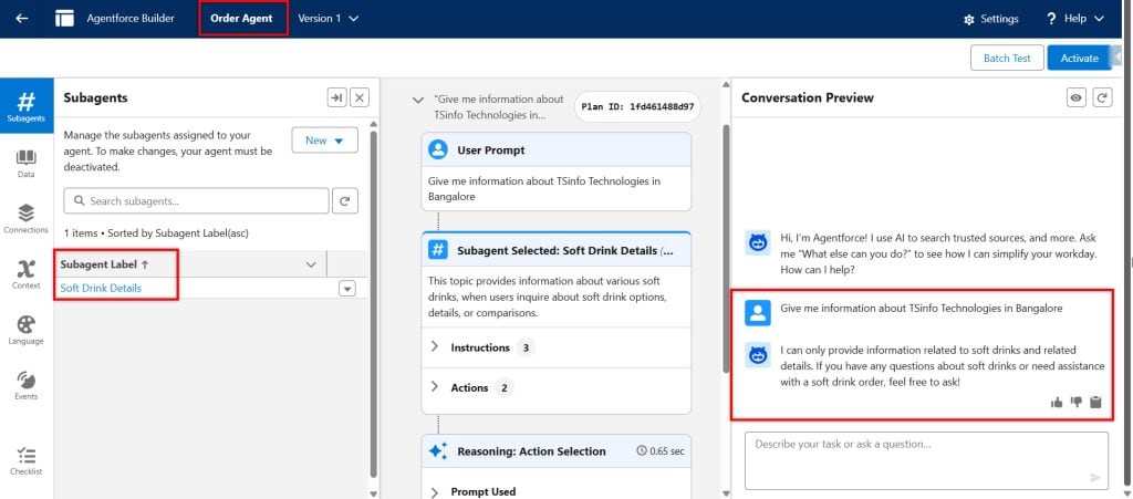 Web data library in Agentforce