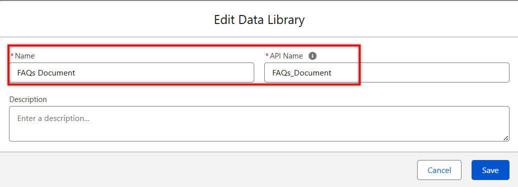 Create Agentforce Data Library in Salesforce