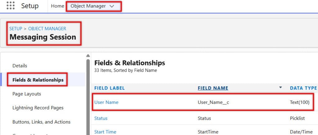 Messaging Session in Salesforce