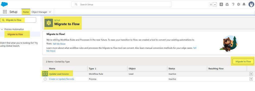 Migrate Workflow Rules to Salesforce Flows