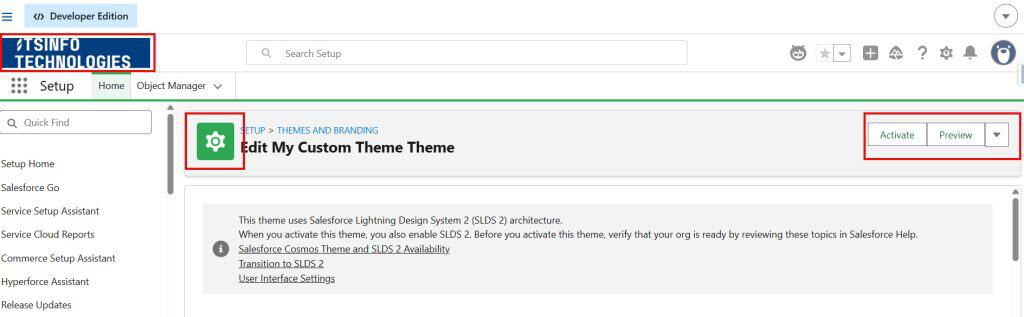 Preview and Activate Themes and Branding in Salesforce