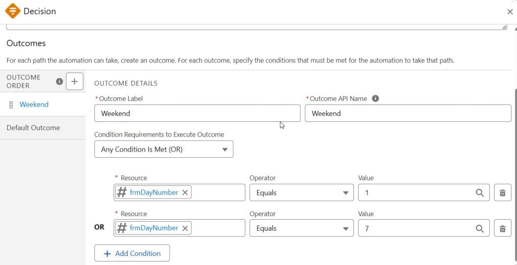 Use Condition as loop element in Salesforce