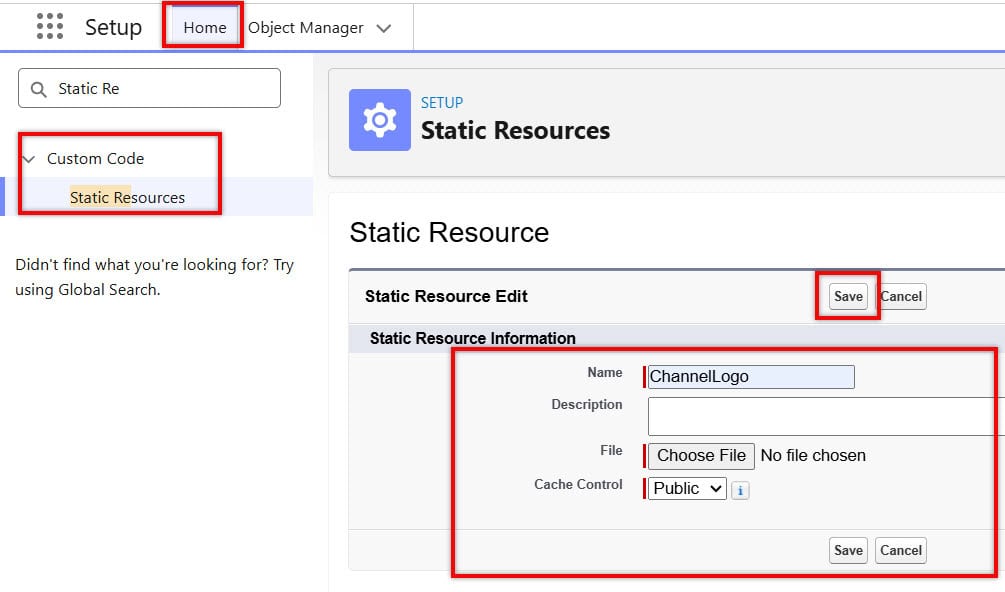 Add Agent Logo to Static Recourse in Salesforce