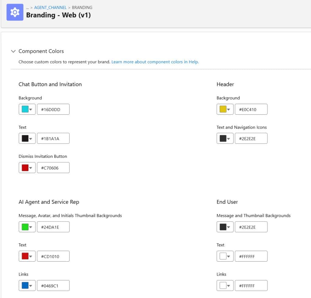 Add Color to Agentforce Service Agent Chat Panel