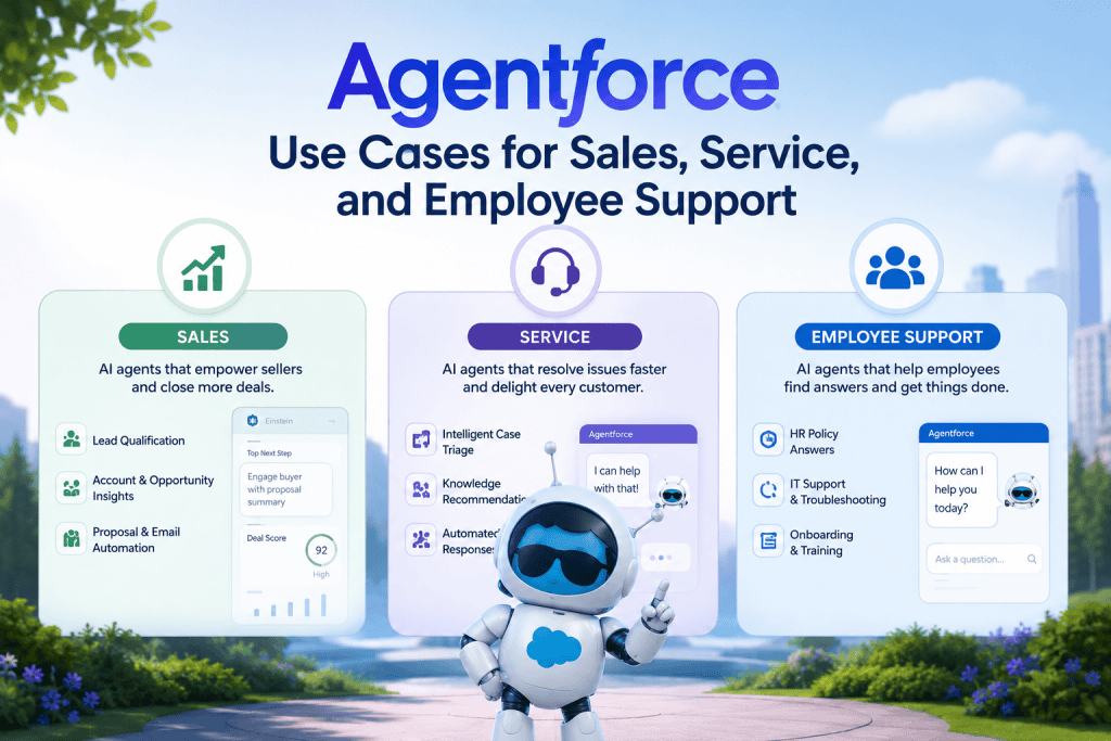 Agentforce Use Cases for Sales, Service, and Employee Support