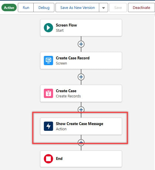 Display Toast Messages Using Salesforce Flow