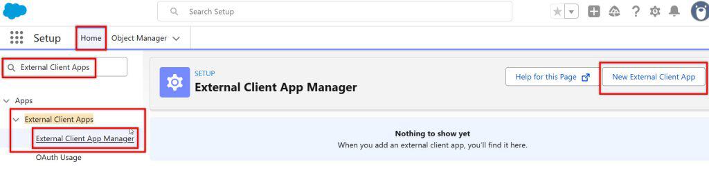 External Client App in Salesforce