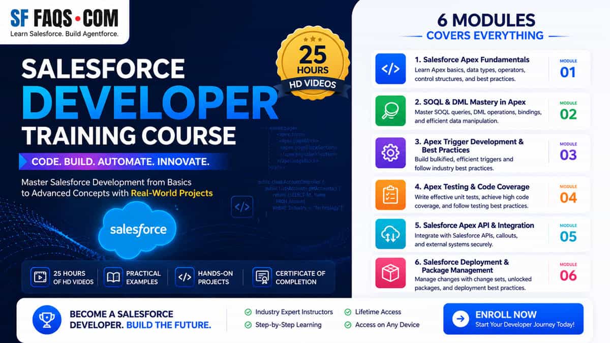 Salesforce Developer Training Course