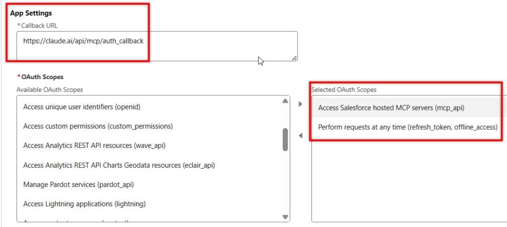Salesforce External Client App Configuration