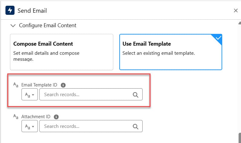 Salesforce Flows Email Template