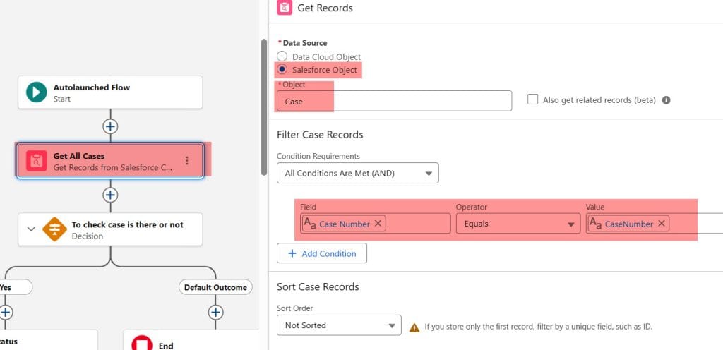 Get Value in Salesforce Flows