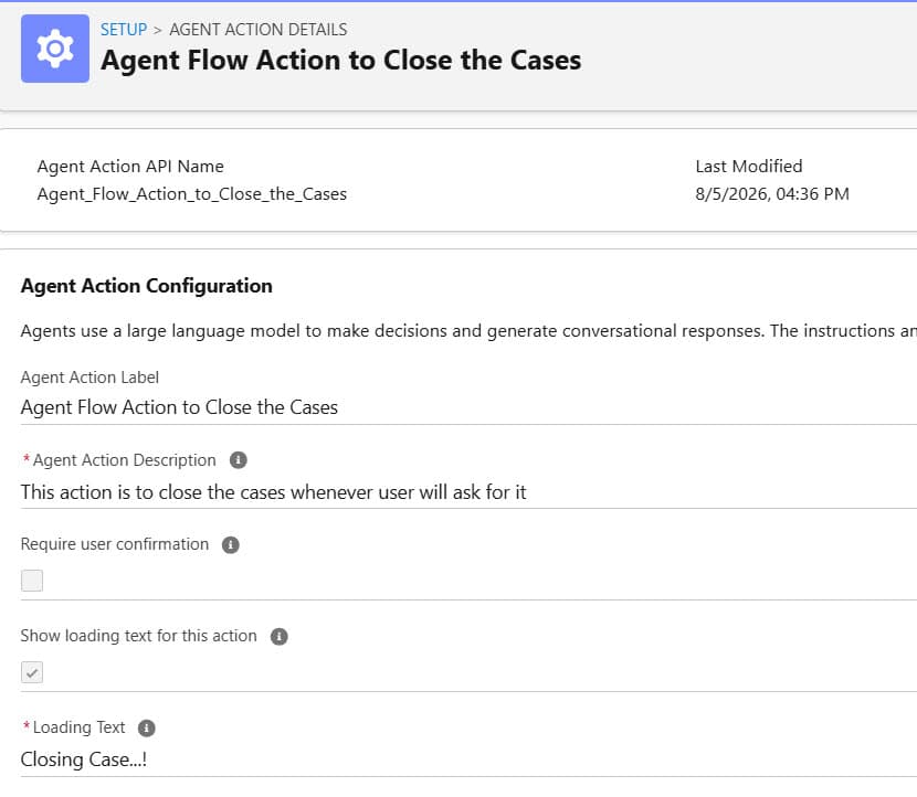 Create Agentforce Custom Action for AI Agent in Salesforce