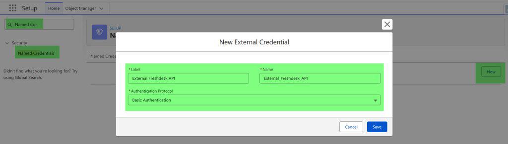 Create a Salesforce Named Credential