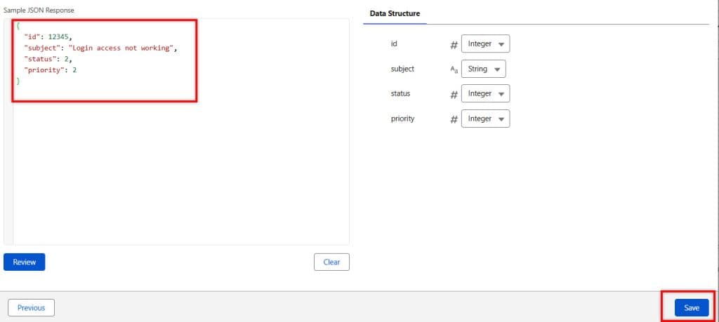 Sample JSON Response in HTTP Callout in Salesforce Flow